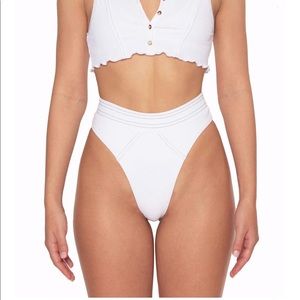 Heart of Sun White Bikini bottoms